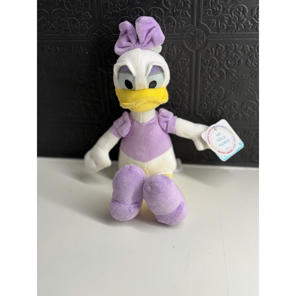 Disney Store Daisy Duck "We Hold Hands" 9" Plush Stuffed Animal Toy NWT